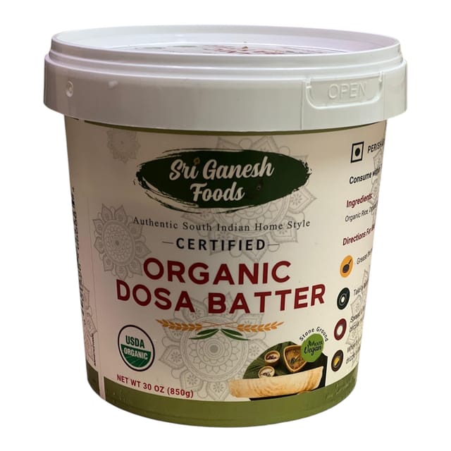 Organic Dosa Batter Sri Ganesh 30 OZ