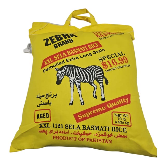 Zebra Rice XXL Basmati 10LB