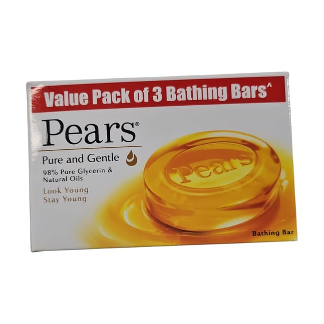 Pears Soap Pure and Gentle 125 GM 3 bathing bars