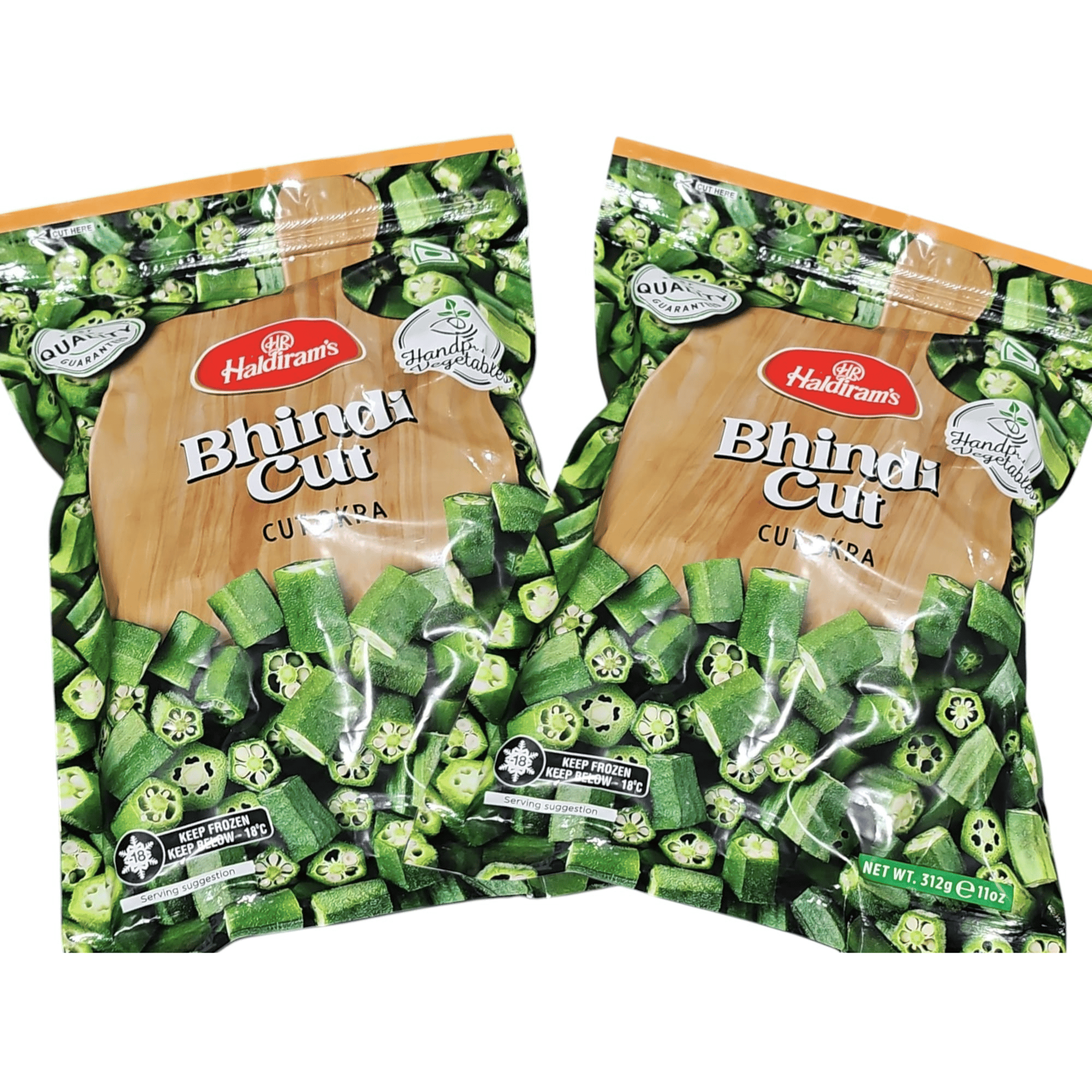 Haldiram Frozen Okra cut 11 OZ (2 Pack)