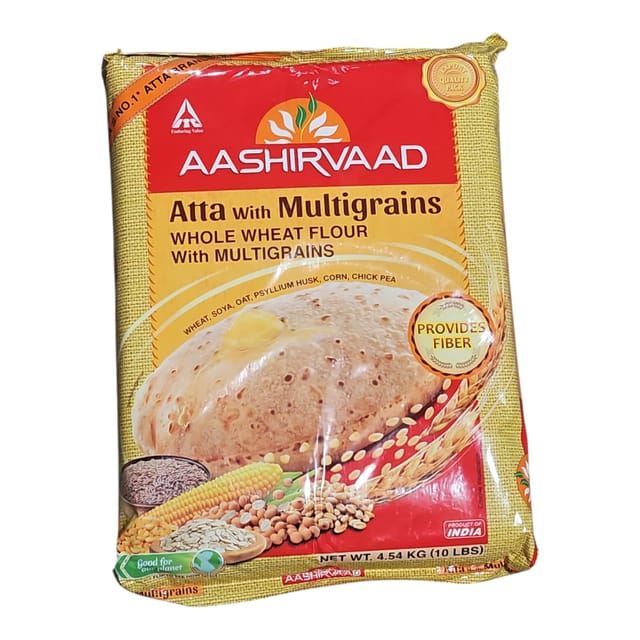 Aashirvaad Whole Wheat Multigrain Flour 10 LB